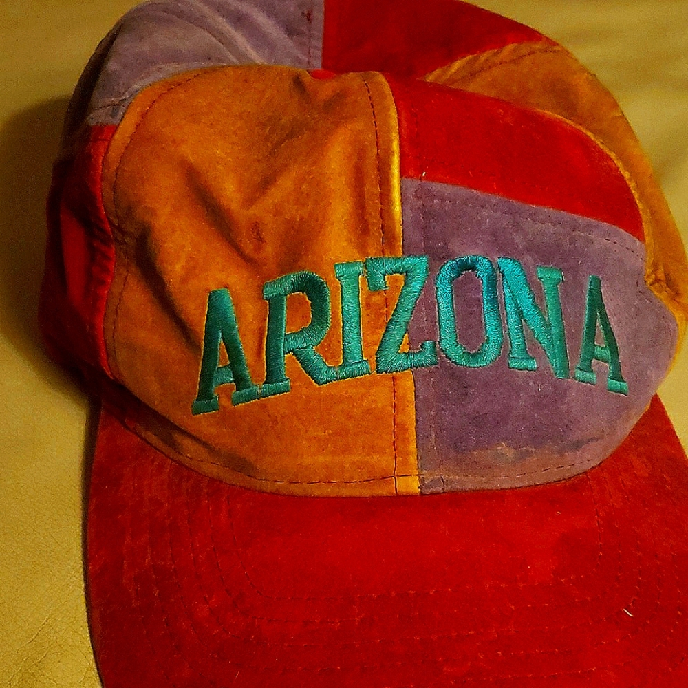 Vintage Smith Westen multi colored adjustable truckers cap